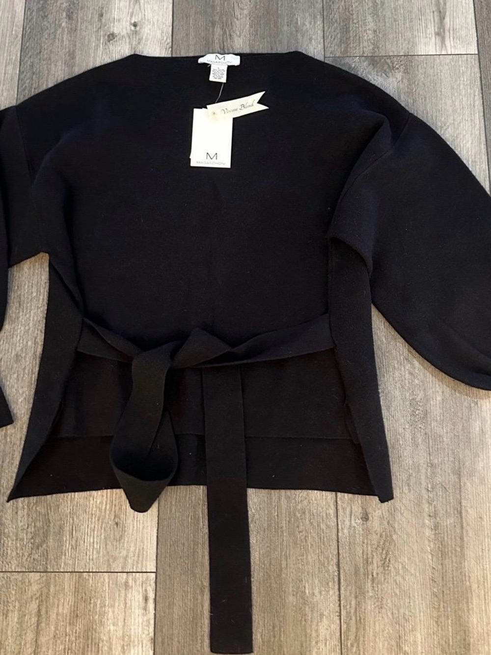 NWT Magaschoni Sweater with Balloon Puff Sleeve